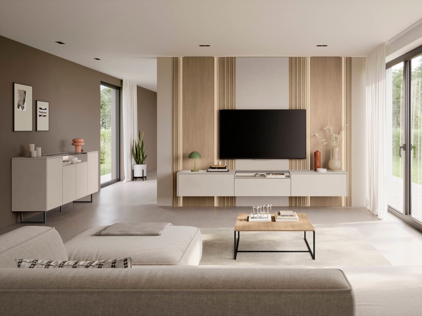 Meuble TV Look — Meubles bas & Lowboards sur mesure, Smart Cuisines Vesoul